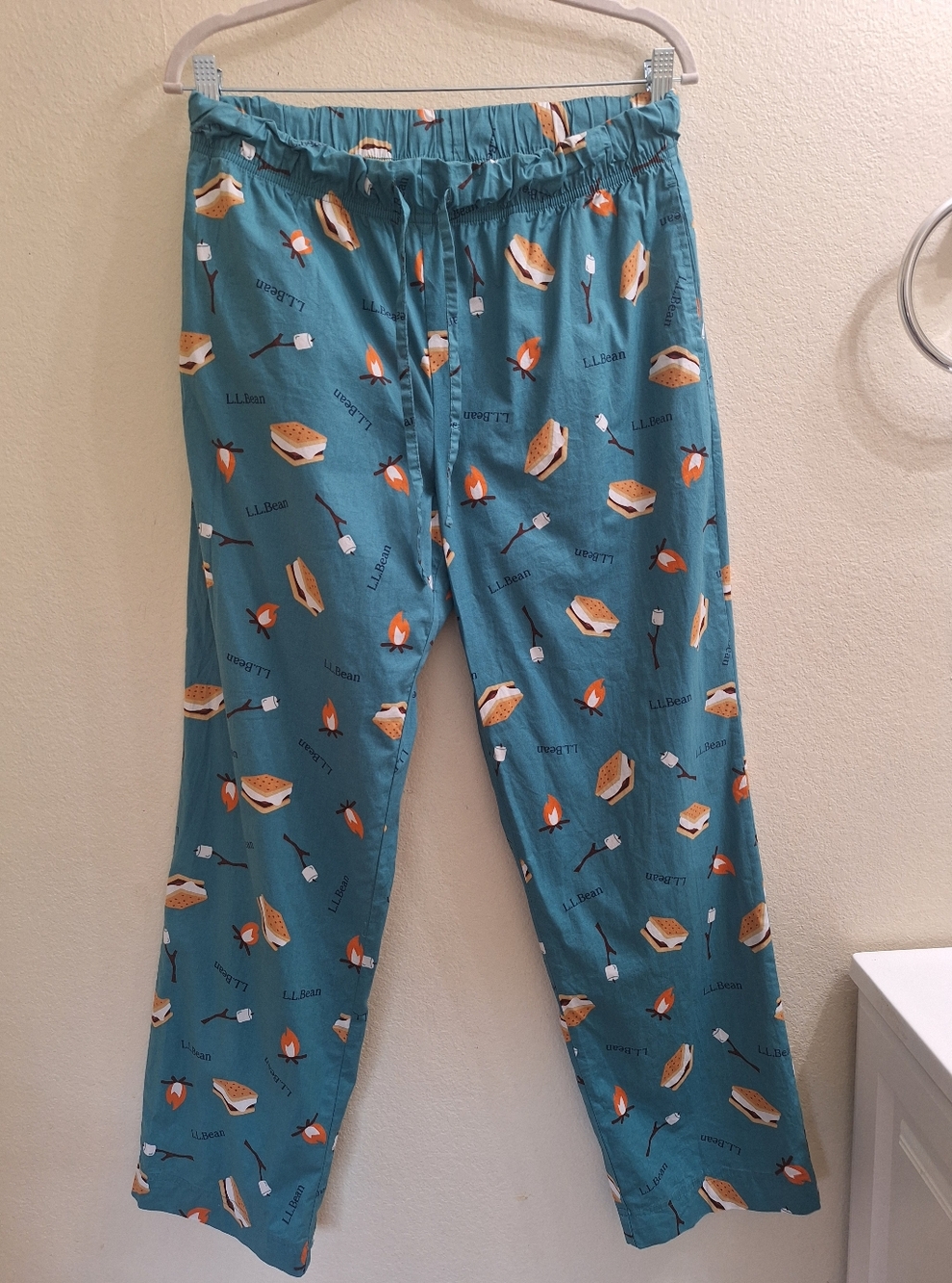 L.L. Bean S'mores Summer Pajama pants, Adult Regular Medium